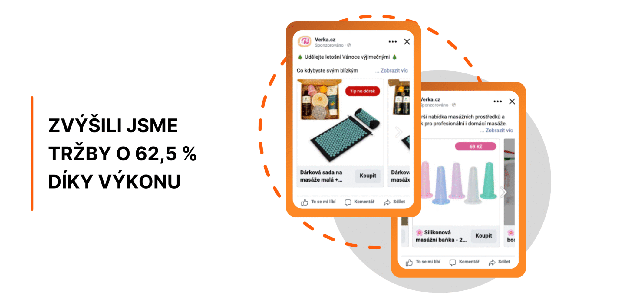 Jak jsme klientce Verka.cz pomohli navýšit tržby o 51 % a udržet PNO pod 10 %